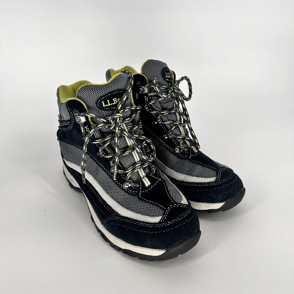 LL BEAN Women's Navy Blue Primaloft Ankle‎ Sneakers Boots Hiking Size 7 Medium - Picture 9 of 12